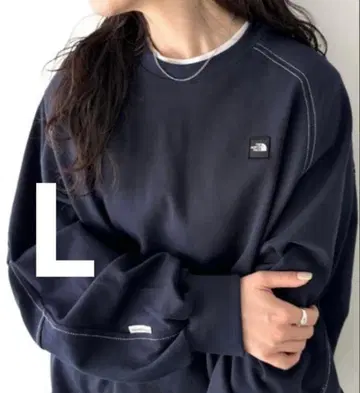 THE NORTH FACE 화이트 라벨 네이비 맨투맨