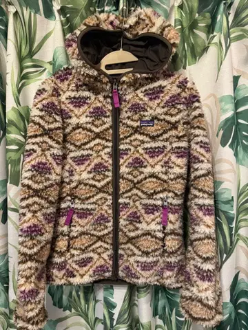 새상품급/M 파타고니아 플리스 우먼 레트로X 가디건 후드 부착