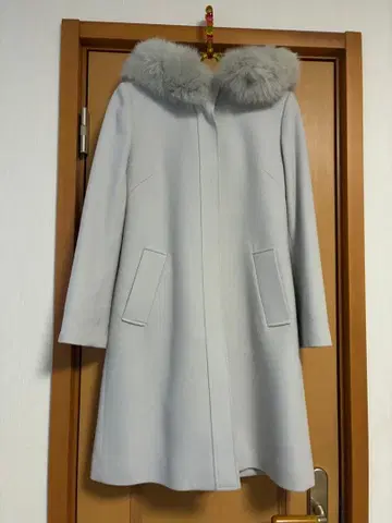 Swingle 후드 부착 코트 라이트 그레이 S