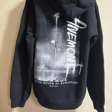 UNGREEPER x 에우레카 세븐 콜라보 아네모네 후드티 S 블랙