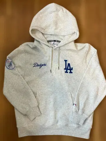 MLB 로스앤젤레스 다저스 그레이 후드티 M 사이즈