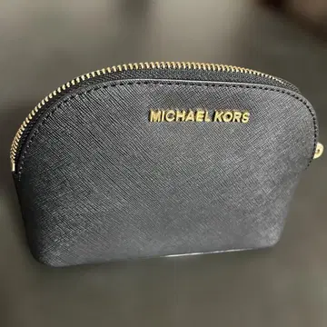 [새상품 미사용] MICHAEL KORS 가죽 파우치 블랙