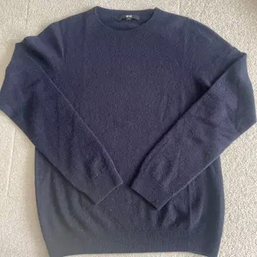 [ 새상품급 ] UNIQLO 네이비 캐시미어 크루넥 스웨터 M