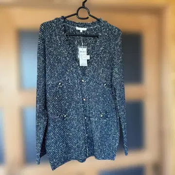 네이비 긴팔 가디건 사이즈 38