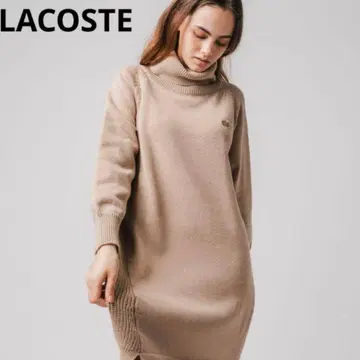 라코스테 터틀넥 니트 원피스
