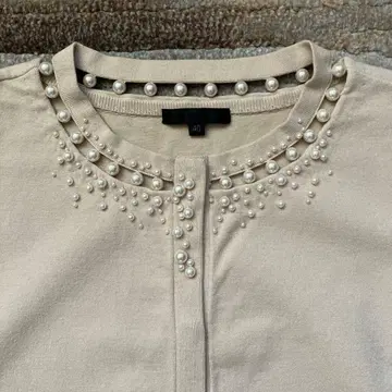 투 비 시크 가디건 아이보리 펄 긴팔 사이즈 40