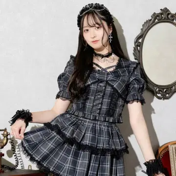 NOEMI 데콜테 초커 리본 셋업 NOEMI 지뢰 서브컬쳐 양산