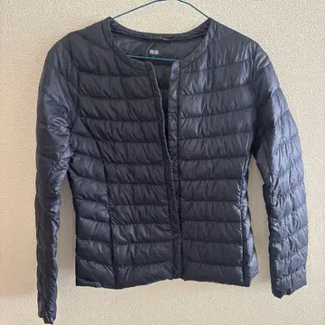 UNIQLO 유니클로 울트라 라이트 다운 노카라 자켓 S 수납 봉투 없음