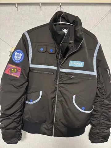 HIPANDA 블랙 점퍼 S