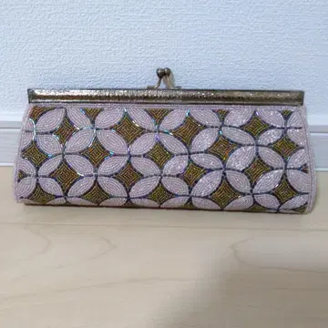 쇼와 레트로 비즈 클러치백 빈티지