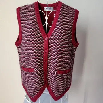 EL MIDAS 엘르미다 빨간색 니트 베스트