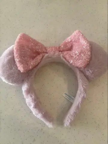 연보라색 리본 포함 머리띠 2개 세트