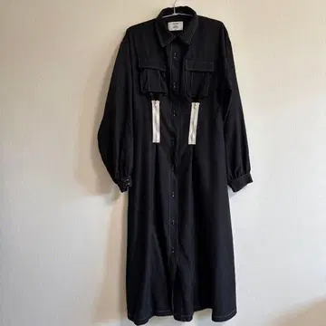 jouetie 블랙 셔츠 원피스