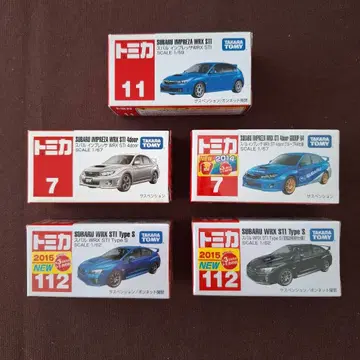토미카 SUBARU IMPREZA 스바루 임프레자 5대 세트