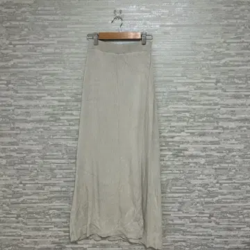 리엔다 니트 롱 스커트 안감 부착 베이지 FREE