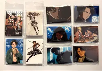 진격의 거인 리바이 이백경 스퀘어 캔뱃지 모음 세트 4