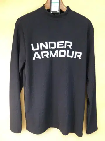 택 포함 새상품 언더아머 와플 크루넥 블랙 긴팔 L