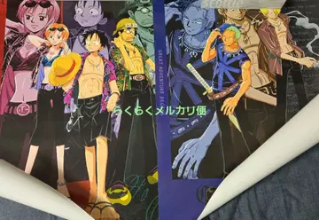 ONE PIECE B2 포스터 2장 세트 메루카리 시와리