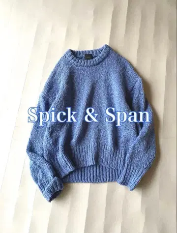 스픽 앤 스팬 Spick&Span 리본 얀 크루넥 니트