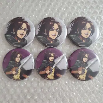 진격의 거인 AKIBA FAN CUBE 캔뱃지 한지 6개