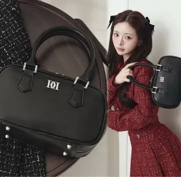 darich DD 로고 가죽 핸드백