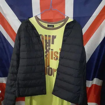 유니클로 인기 라운드 칼라 다운 자켓 M