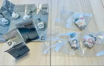 산리오 메지루시 액세서리 포근포근 스노우 가챠 3종 세트