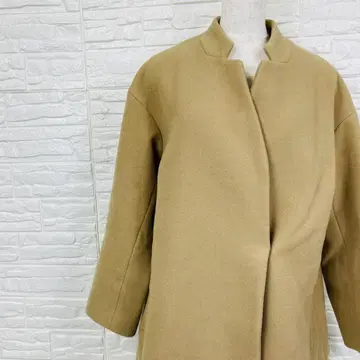 어반 리서치 울 롱 코트 노카라 코트 S [1681 49]