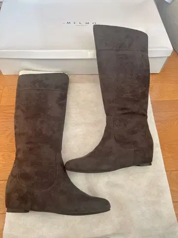오늘까지! [ 미사용 ] MELMO 다크 브라운 롱 부츠 S