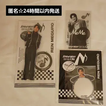 메구로 렌 아크릴 스탠드 미러 스티커 클리어 스티커 Snow Man