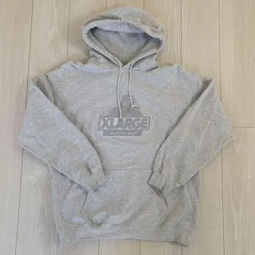 XLARGE 로고 후드 부착 후드티 그레이 L