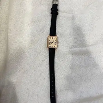 손목시계 블랙 가죽 빈티지 시계 여성용 로마 숫자 브랜드 팔각형