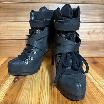 ASH 하이힐 부츠 블랙 23.5cm