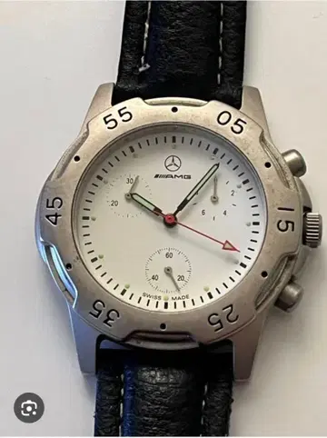 레어 미사용 AMG 크로노그래프 오리지널 손목시계 스위스산 1999년