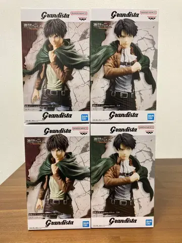 진격의 거인 Grandista 엘렌 리바이 피규어 4개 세트
