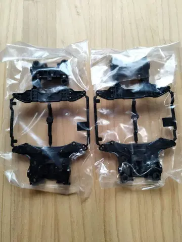 미니 사륜구동 MS 섀시 폴리카 ABS 강화 유닛 블랙 새상품 2세트