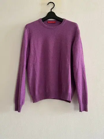 Piacenza Cashmere 캐시미어 100% 퍼플 스웨터 48