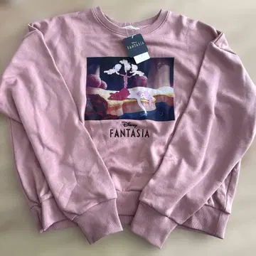 디즈니 FANTASIA 판타지아 핑크 맨투맨 트레이닝복 새상품