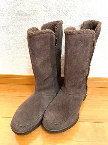 [새상품급] Reebok easytone 무톤 부츠 사이드 지퍼 브라운