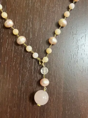 담수 진주 롱 목걸이 약 70cm