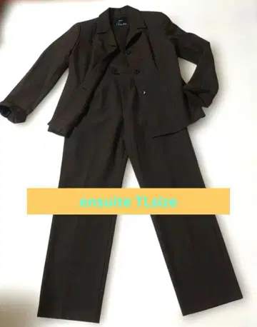 가을/겨울 다크 브라운 비즈니스 팬츠 수트 TLsize