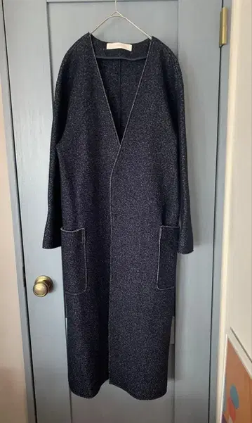 GALERIE VIE 네이비 울 롱 코트 36 투모로우랜드