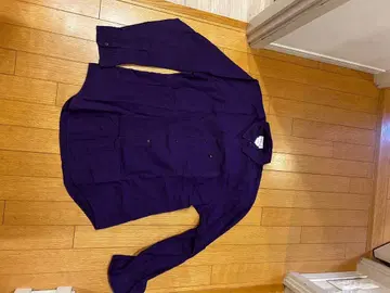 보라색 코튼 버튼 셔츠 사이즈 38