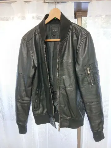 블랙 가죽 싱글 라이더 자켓 양 램 가죽