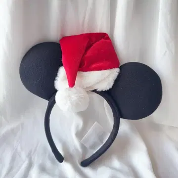 디즈니 미키 산타 모자 머리띠