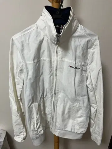 HILFIGER 화이트 나일론 자켓