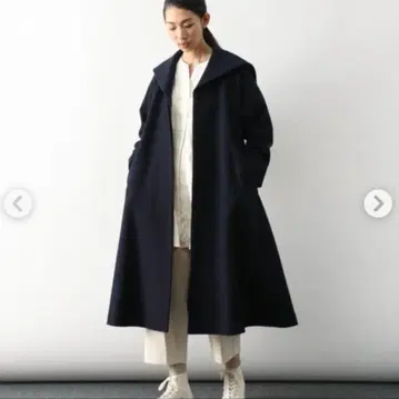 로와지르 세일러 카라 코트 귀여운 롱 비기 used LOISIR