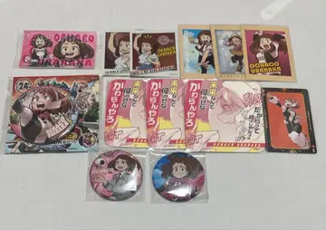 나의 히어로 아카데미아 우라라카 오챠코 캔뱃지 코스터 히로아카전 세트