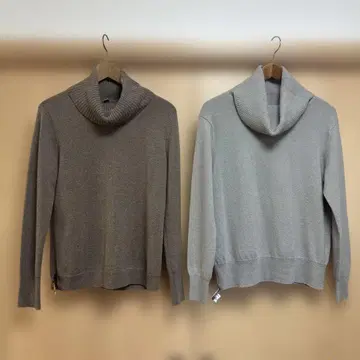 유니클로 여성용 캐시미어 100% 스웨터 XL 사이즈 2장 클리닝 완료