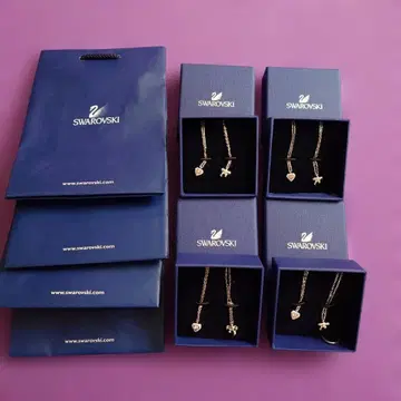 Swarovski 펜던트 505953 하트 리본 4점 세트 상품